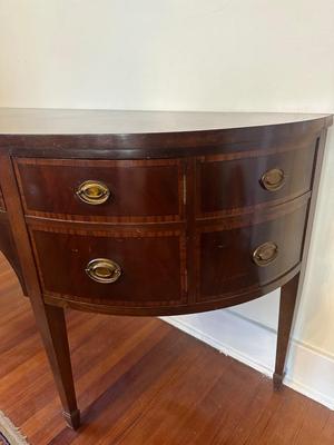 Antique Sideboard with Two Drawers and Two Cupboards