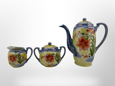Vintage Hinode Japanese Hand Painted Tea Set