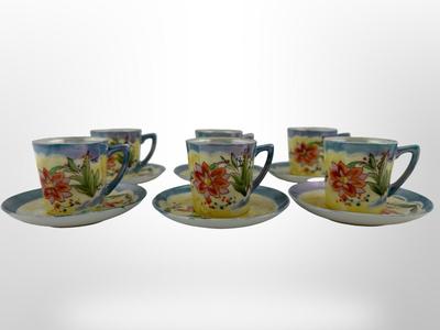 Vintage Hinode Japanese Hand Painted Tea Set