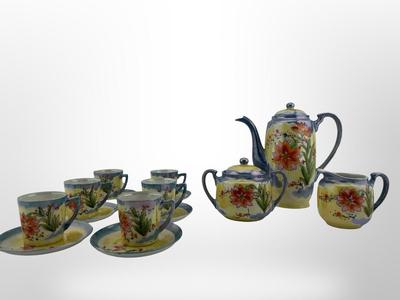 Vintage Hinode Japanese Hand Painted Tea Set