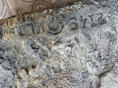 Signed Heavy Cat Garden Welcome Decor