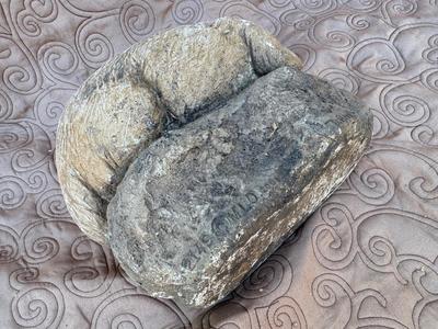 Signed Heavy Cat Garden Welcome Decor