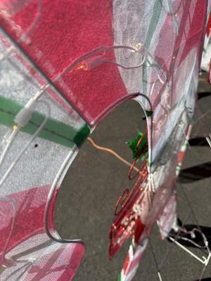 Two 52” Double Candy Canes Indoor/Outdoor - Tested