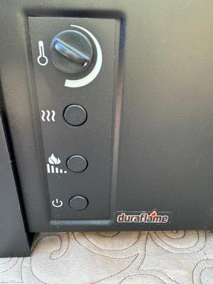 Duraflame Infrared Quartz Electric Log Set Heater w/ Remote - Tested