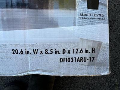 Duraflame Infrared Quartz Electric Log Set Heater w/ Remote - Tested