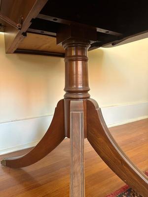 Mahogany Drop Leaf Table with Drawer