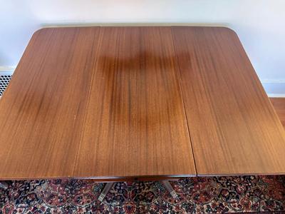 Mahogany Drop Leaf Table with Drawer