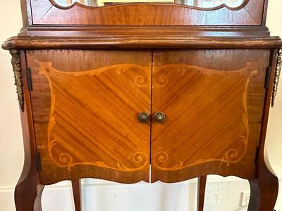 Vintage Curio Cabinet, Glass Display Case (See Details)