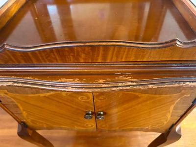 Vintage Curio Cabinet, Glass Display Case (See Details)