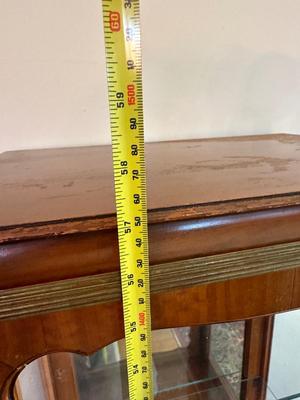 Vintage Curio Cabinet, Glass Display Case (See Details)