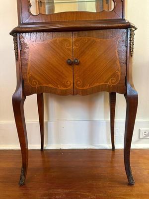 Vintage Curio Cabinet, Glass Display Case (See Details)