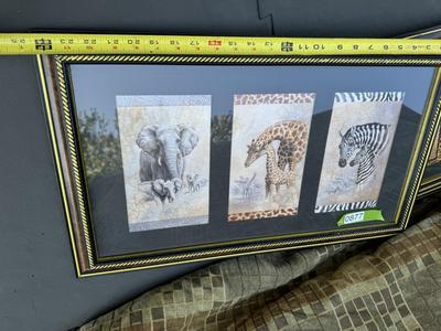 Set of Three - Safari Wall Pictures - Home Decor