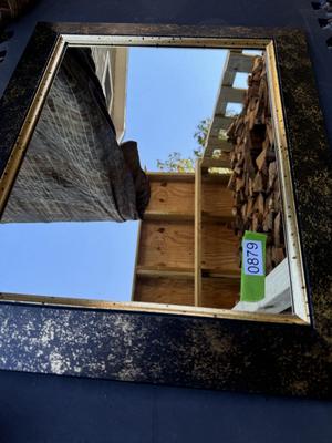 Home Interiors - Mirror (Frame Gold Sponge Paint Design)