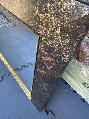 Home Interiors - Mirror (Frame Gold Sponge Paint Design)