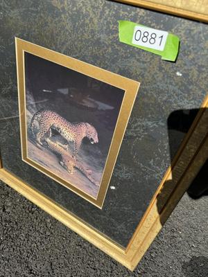Framed Leopard Home Decor Picture