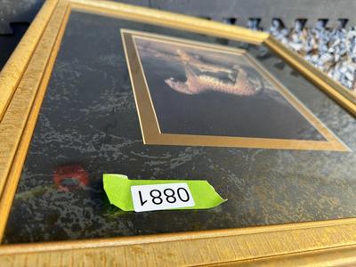 Framed Leopard Home Decor Picture