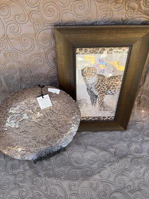 Leopard Wall Decor & Plate