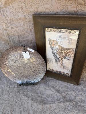 Leopard Wall Decor & Plate