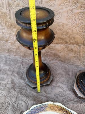 Elephant Safari Plate & Two Candle Holders