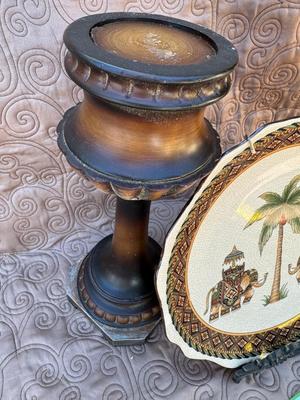 Elephant Safari Plate & Two Candle Holders