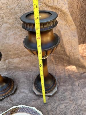 Elephant Safari Plate & Two Candle Holders