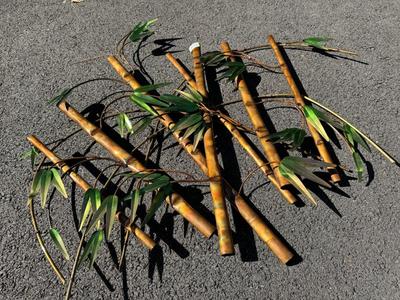 Beautiful Metal Bamboo Wall Art Decor