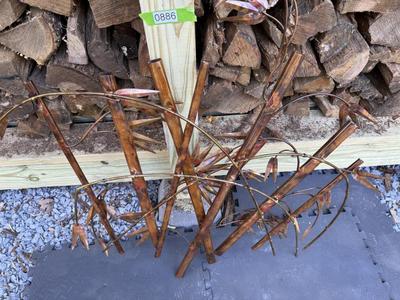 Beautiful Metal Bamboo Wall Art Decor