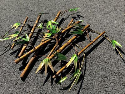 Beautiful Metal Bamboo Wall Art Decor