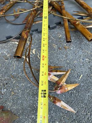 Beautiful Metal Bamboo Wall Art Decor