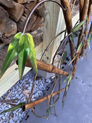 Beautiful Metal Bamboo Wall Art Decor