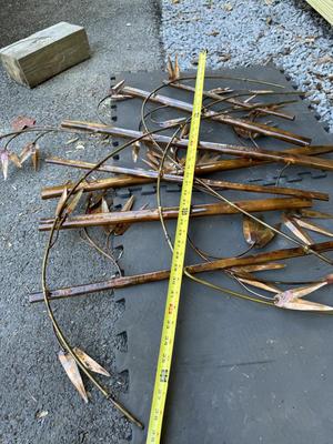 Beautiful Metal Bamboo Wall Art Decor