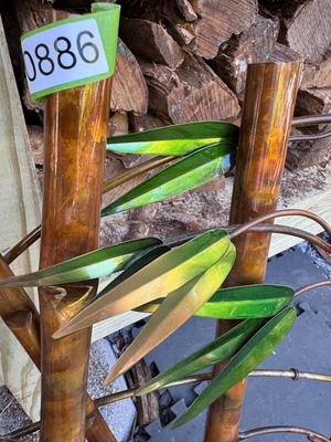 Beautiful Metal Bamboo Wall Art Decor