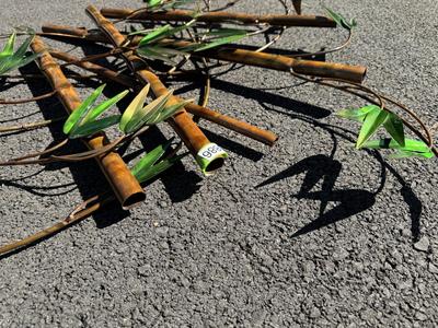 Beautiful Metal Bamboo Wall Art Decor