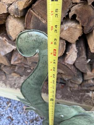 Two Metal Elephants Wall Decor