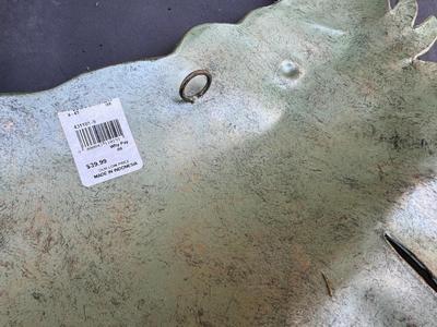 Two Metal Elephants Wall Decor