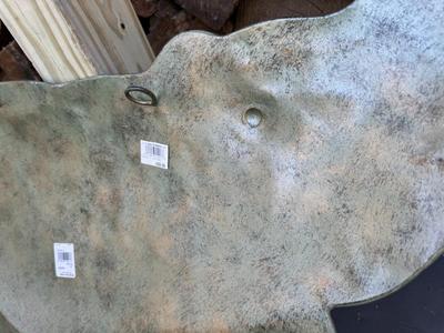 Two Metal Elephants Wall Decor