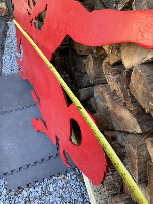 Large 5.5’ x 4’ Wooden Cowboy Riding a Horse - Rodeo