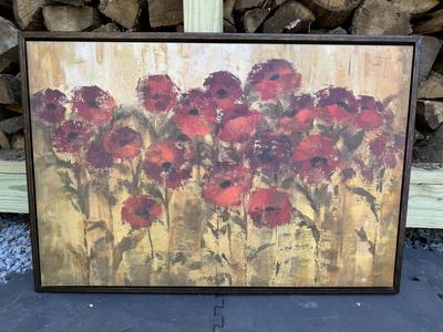 Poppy Flower Wall Art - Large