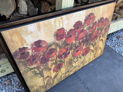 Poppy Flower Wall Art - Large