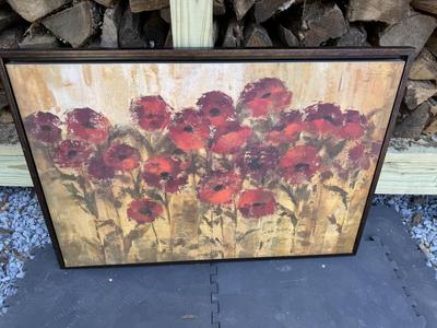 Poppy Flower Wall Art - Large