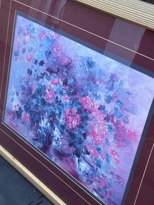 Large Floral Asian Wall Decor - J. M.