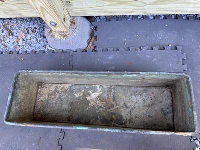 Large & Heavy 28” Copper Planter