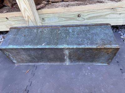 Large & Heavy 28” Copper Planter