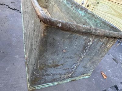 Large & Heavy 28” Copper Planter