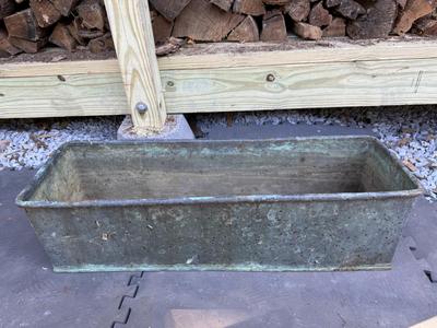 Large & Heavy 28” Copper Planter