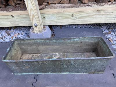 Large & Heavy 28” Copper Planter