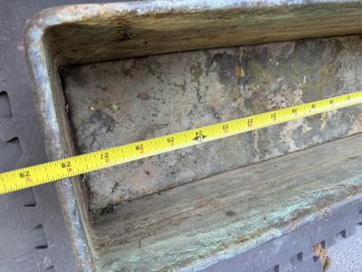 Large & Heavy 28” Copper Planter