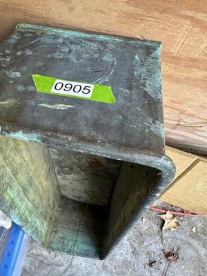 Large & Heavy 28” Copper Planter