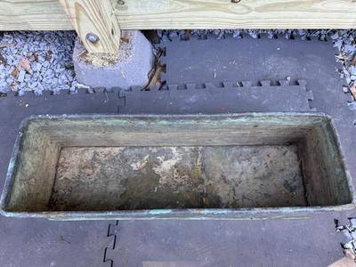 Large & Heavy 28” Copper Planter