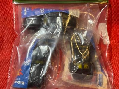 (3) Split Back 63-Corvette 1990 McDonalds Happy Meal Hot Wheels California Customs SEALED Cars Bag #3 as Pic'd.